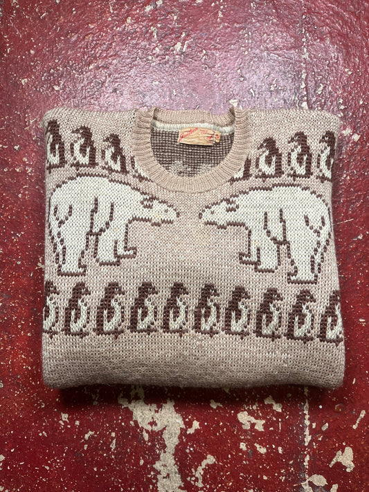 40s Jantzen Arctic Print Sweater