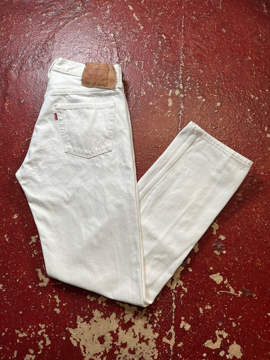 90s Levi’s 501s White Jeans