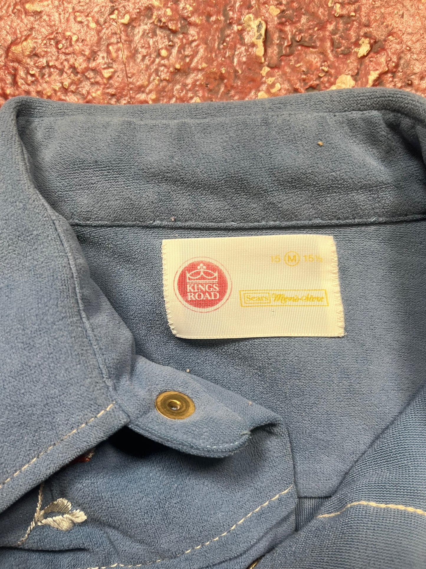 70s Kings Road Suede Western Shirt
