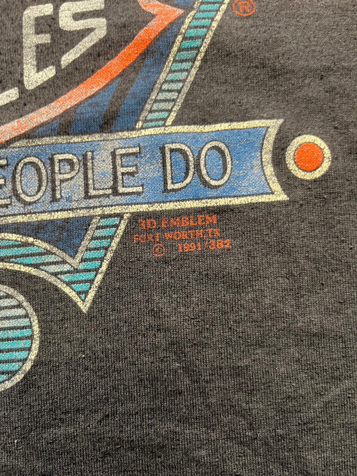 1991 3D Emblem Harley Davidson Tee