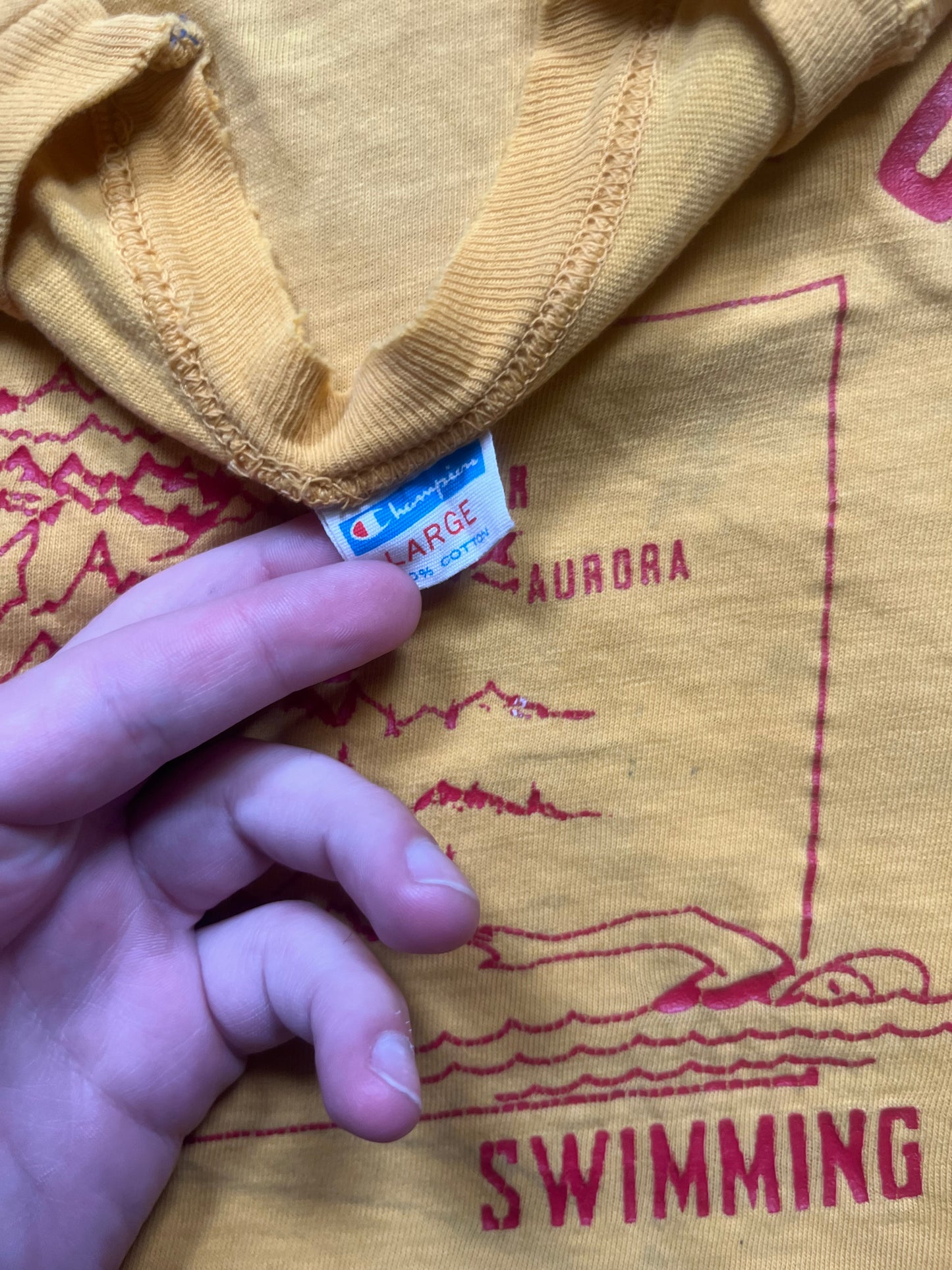 1971 Champion Denver Swimming Open Tee