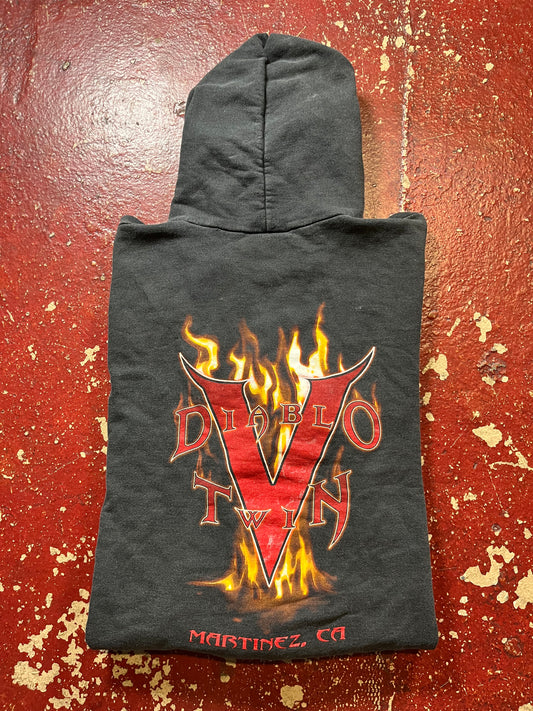 00s Diablo V Twin Flames Zip Up Hoodie