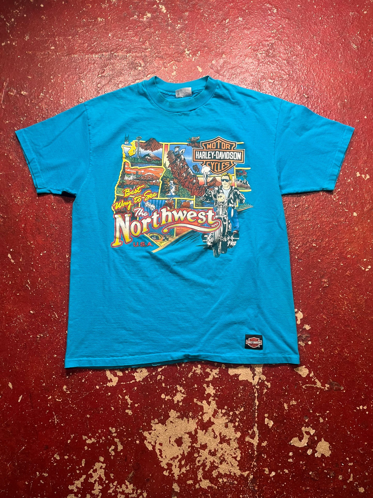 1987 Harley Davidson “Best Way To See The Northwest” Tee