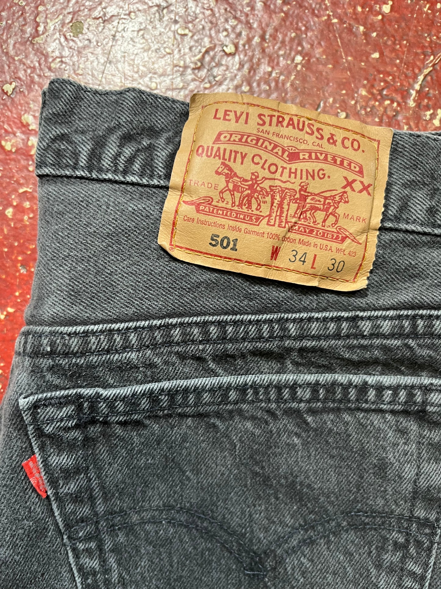 90s Levi’s 501s Black Jeans