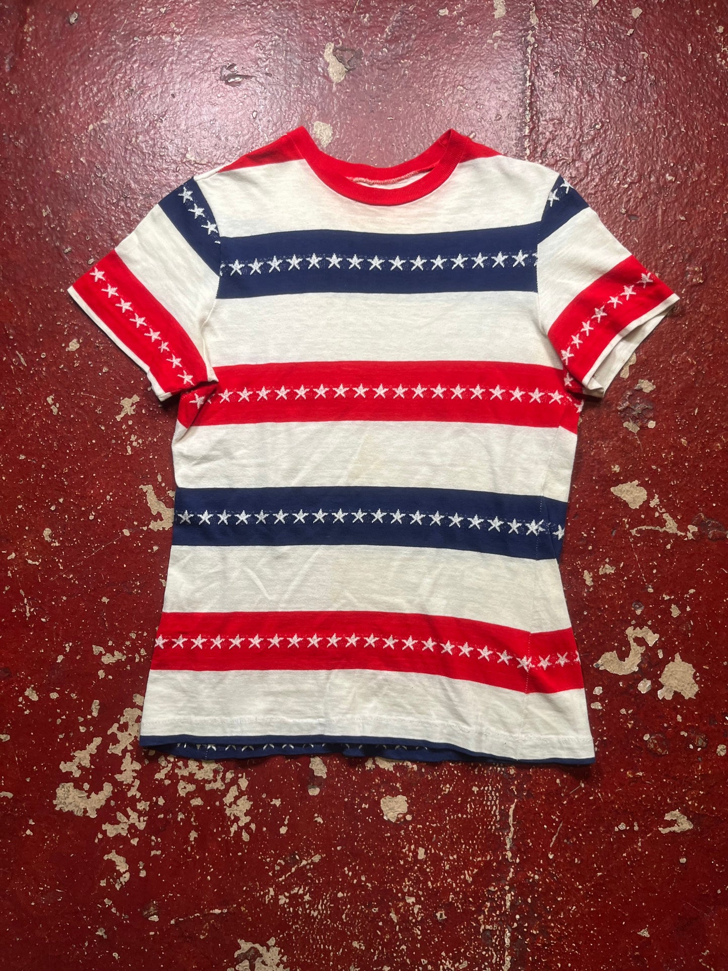 70s America Striped Tee