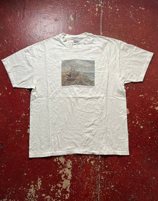 90s Vincent Van Gogh “Fishing Boats” Tee