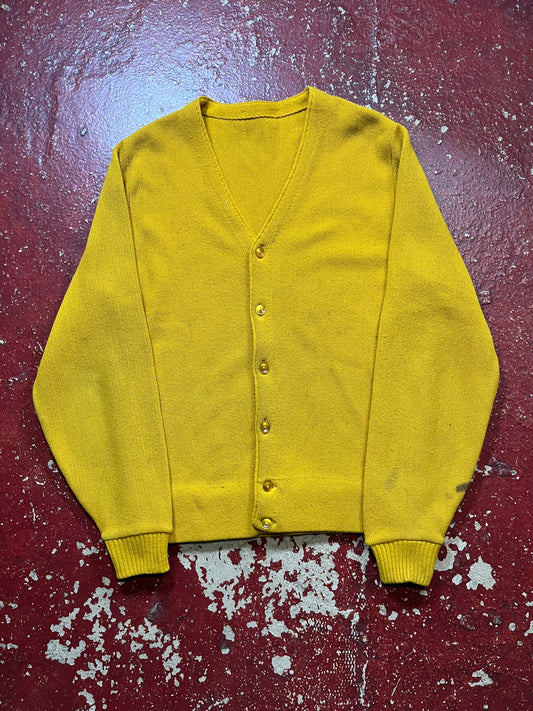 60s Yellow Cardigan
