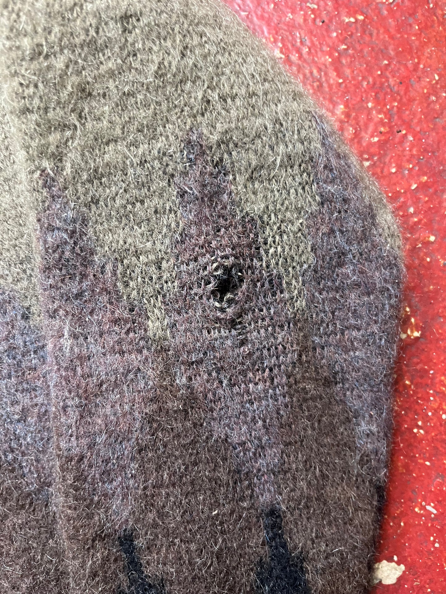 60s Edgeworth Mills Mohair Button Up Sweater