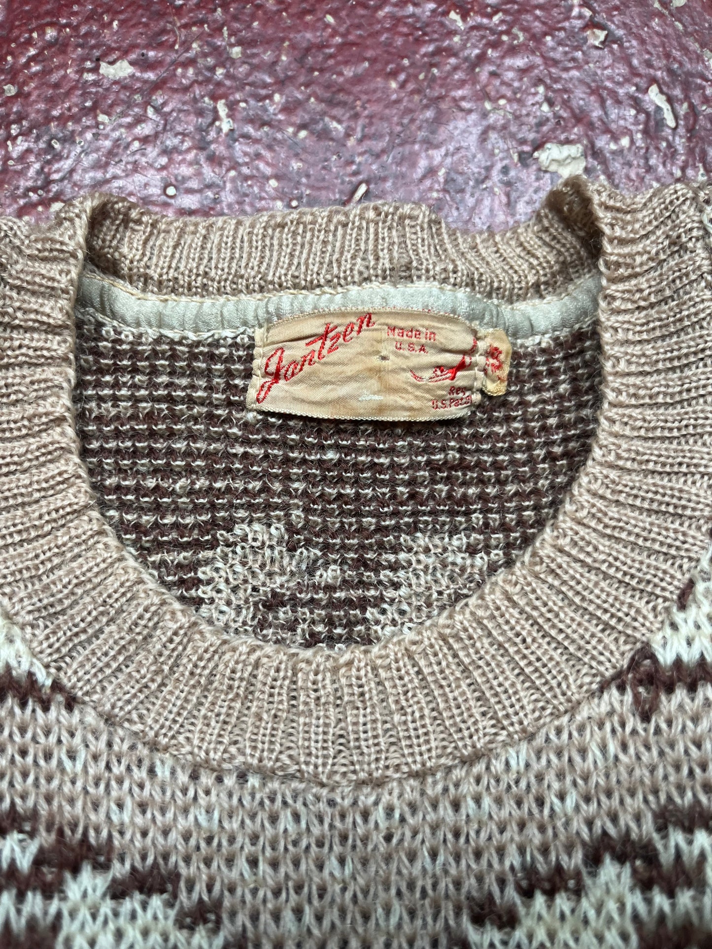 40s Jantzen Arctic Print Sweater