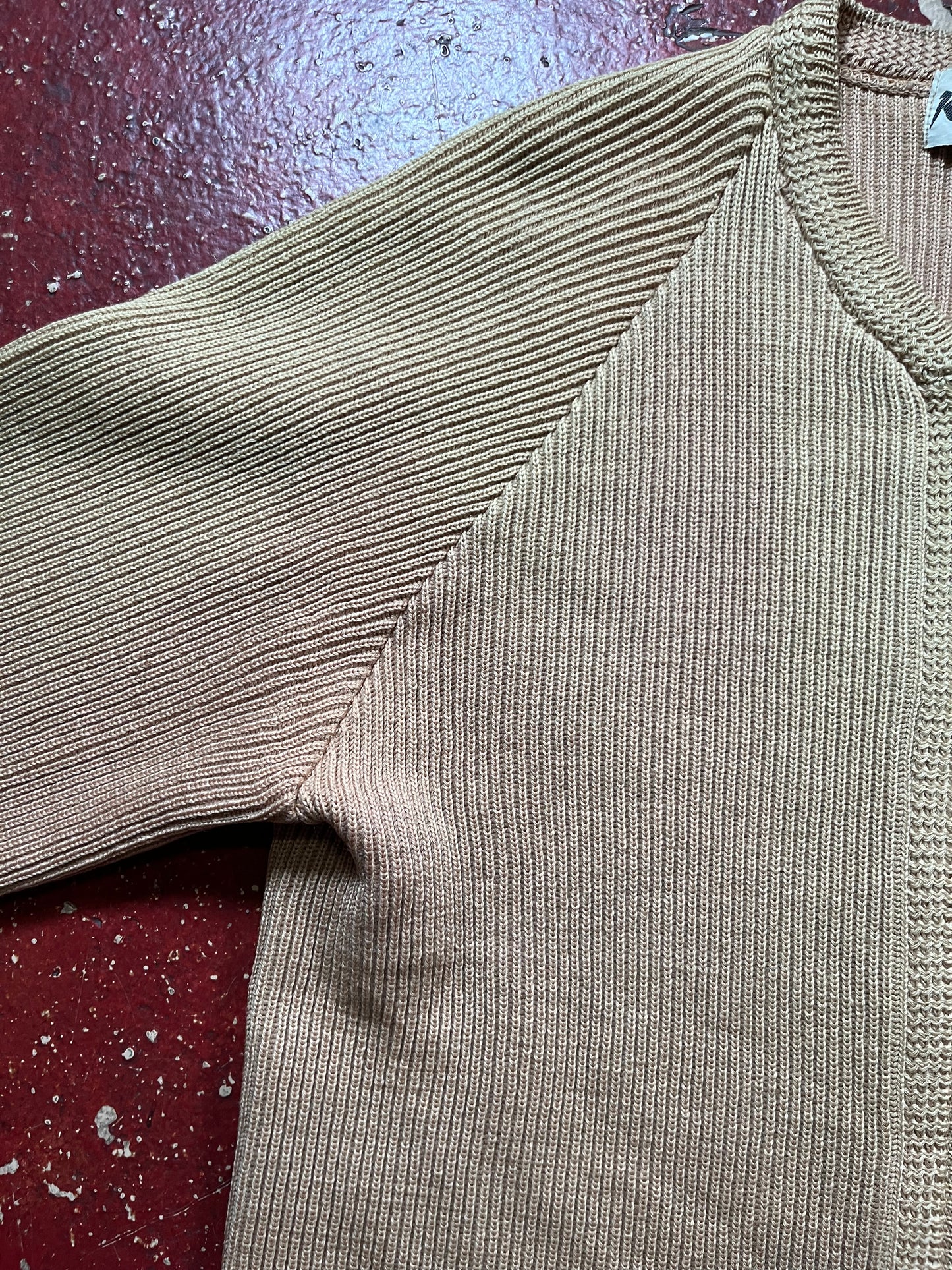 50s/60s Kaso Knit Full Zip Brown Sweater
