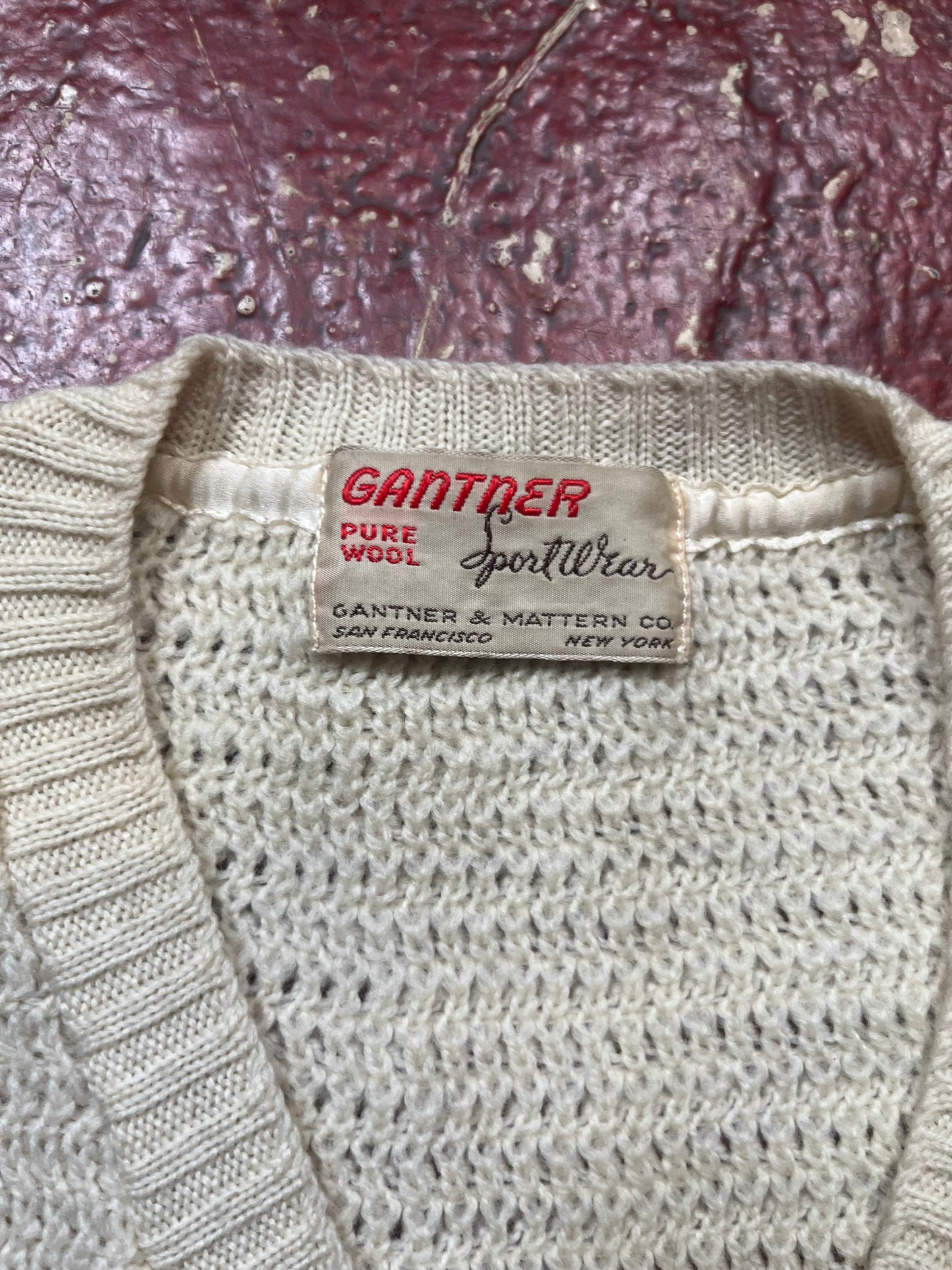 40s/50s Gantner Wool Sleeveless Sweater