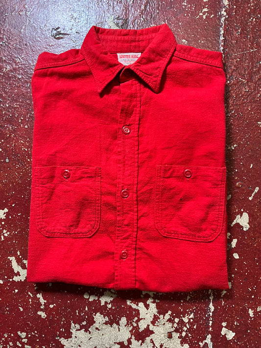 50s Winter King Red Short Sleeve Shirt