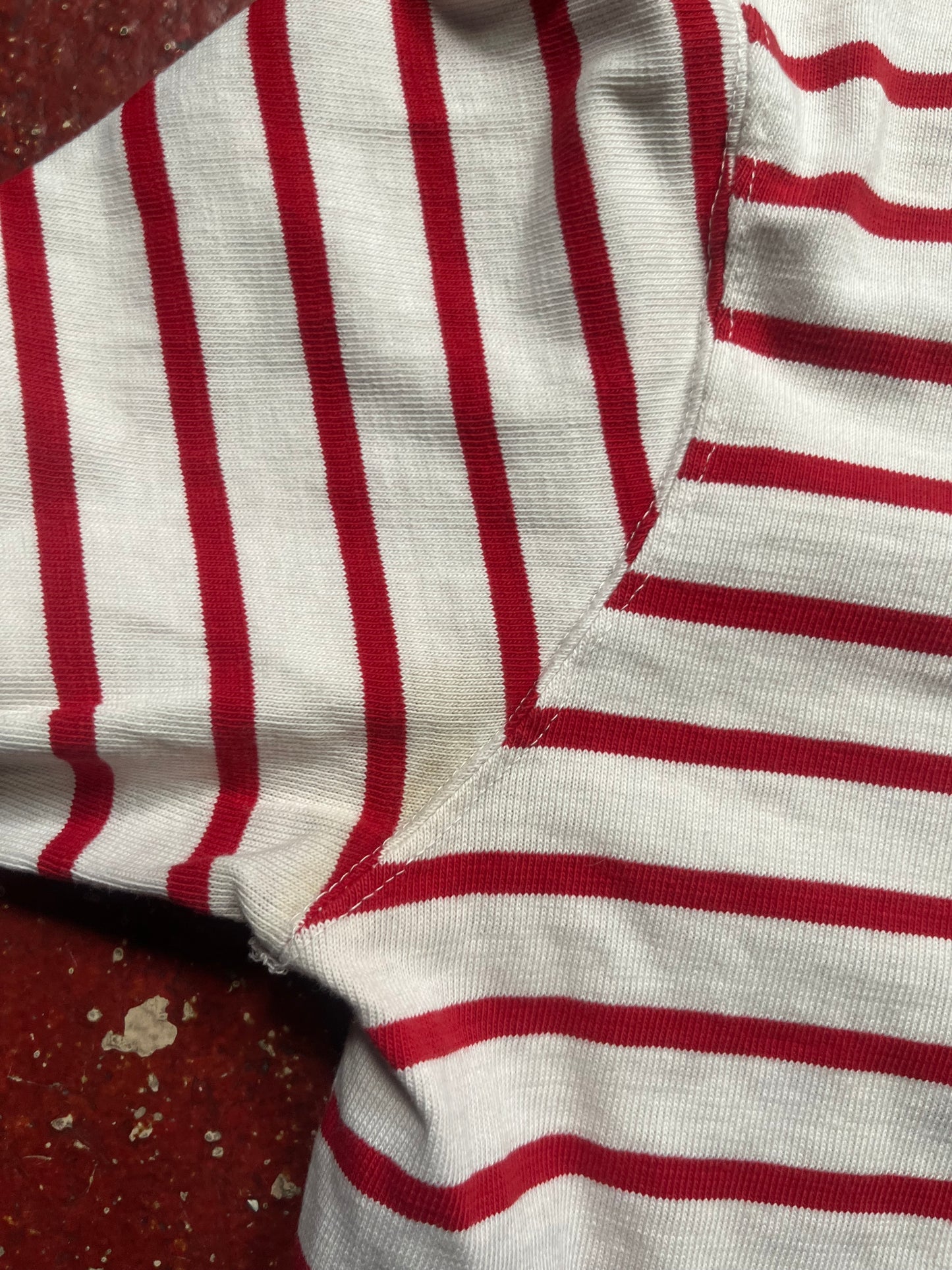 1987 Polo Red & Striped Long Sleeve Shirt