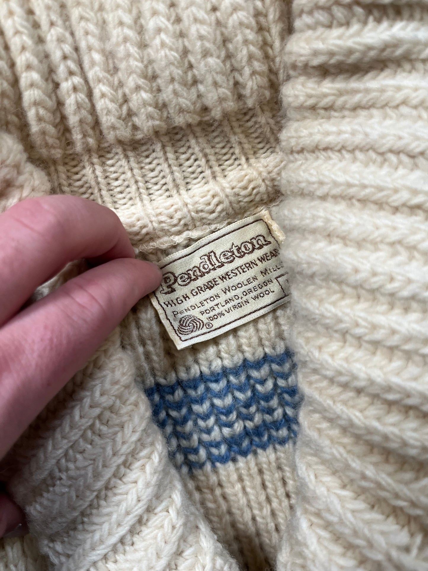 70s Pendleton Blue “Lebowski” Shawl Jacket