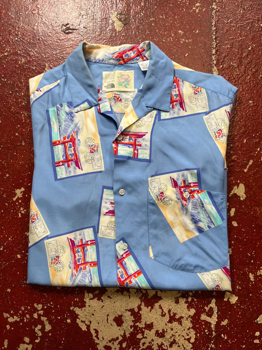 80s The North Face Japan Rayon Short Sleeve Shirt