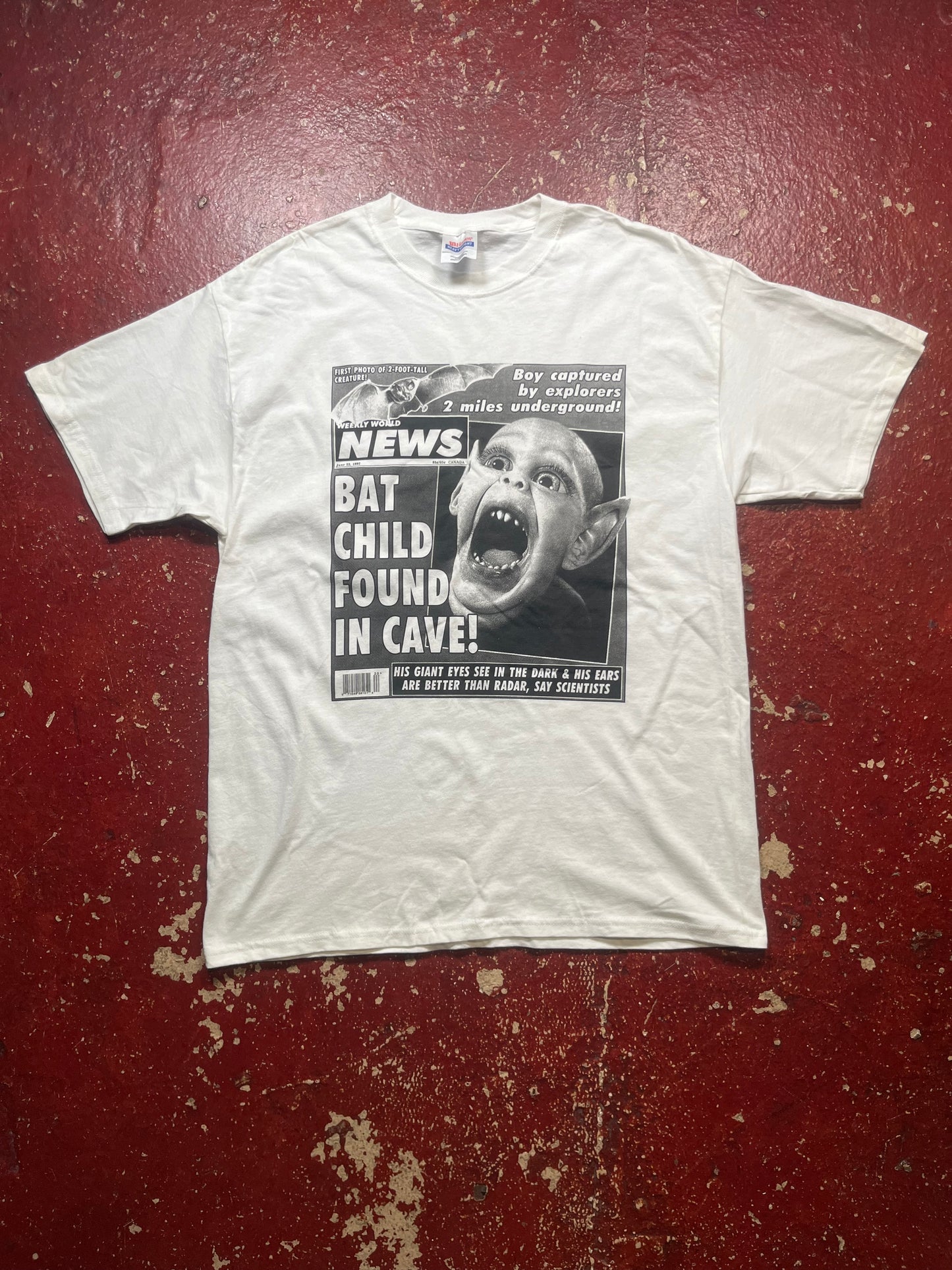 00s Bat Child Newspaper Tee