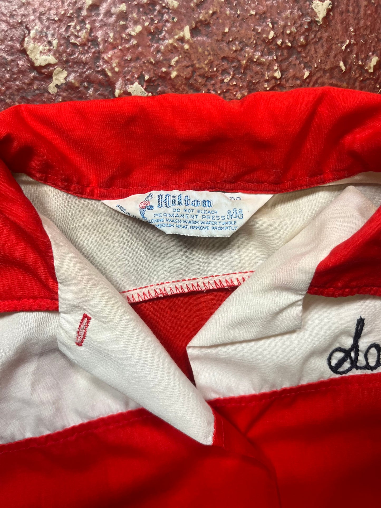 70s Caldwell Bowl Chainstitched Bowling Shirt