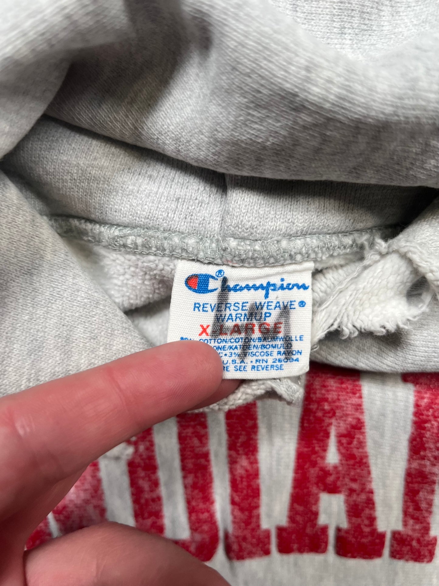 80s Champion Reverse Weave Indiana Hoodie
