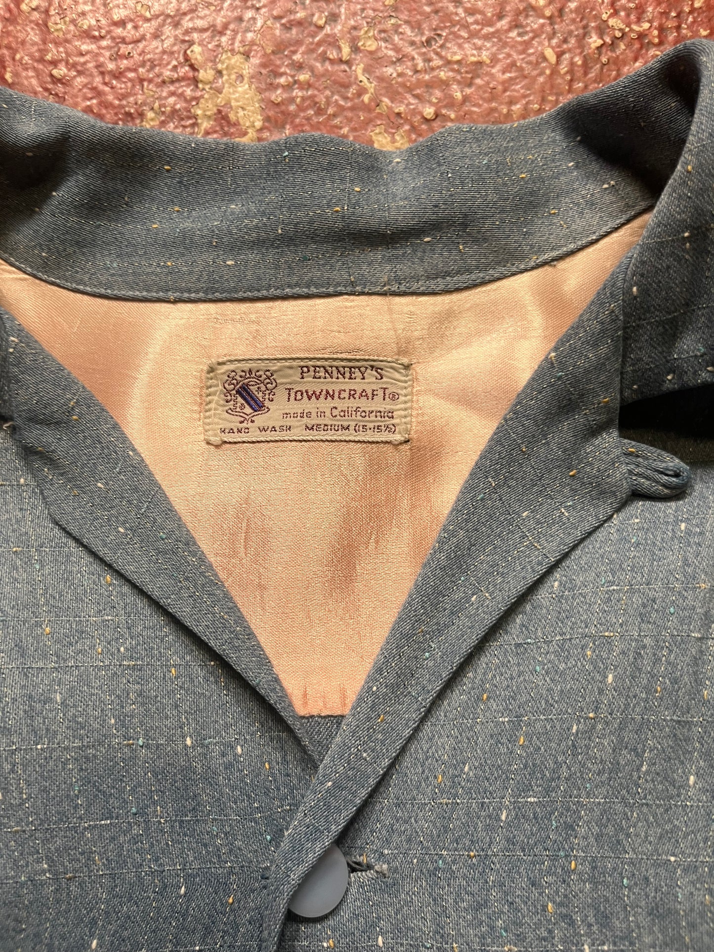 50s Towncraft Fleck Gabardine Long Sleeve Shirt