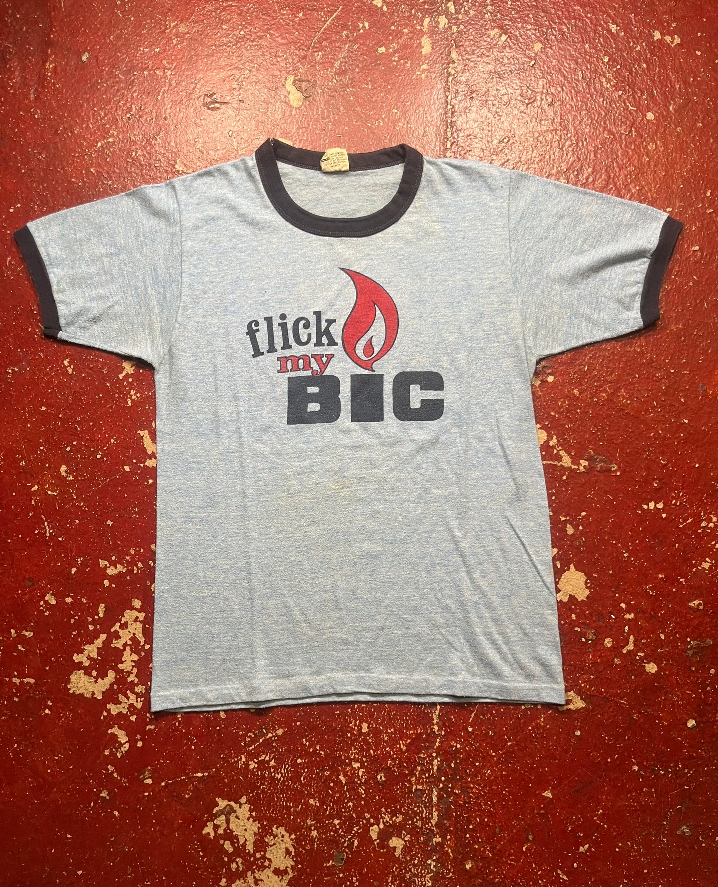 70s/80s Flick My Bic Ringer Tee