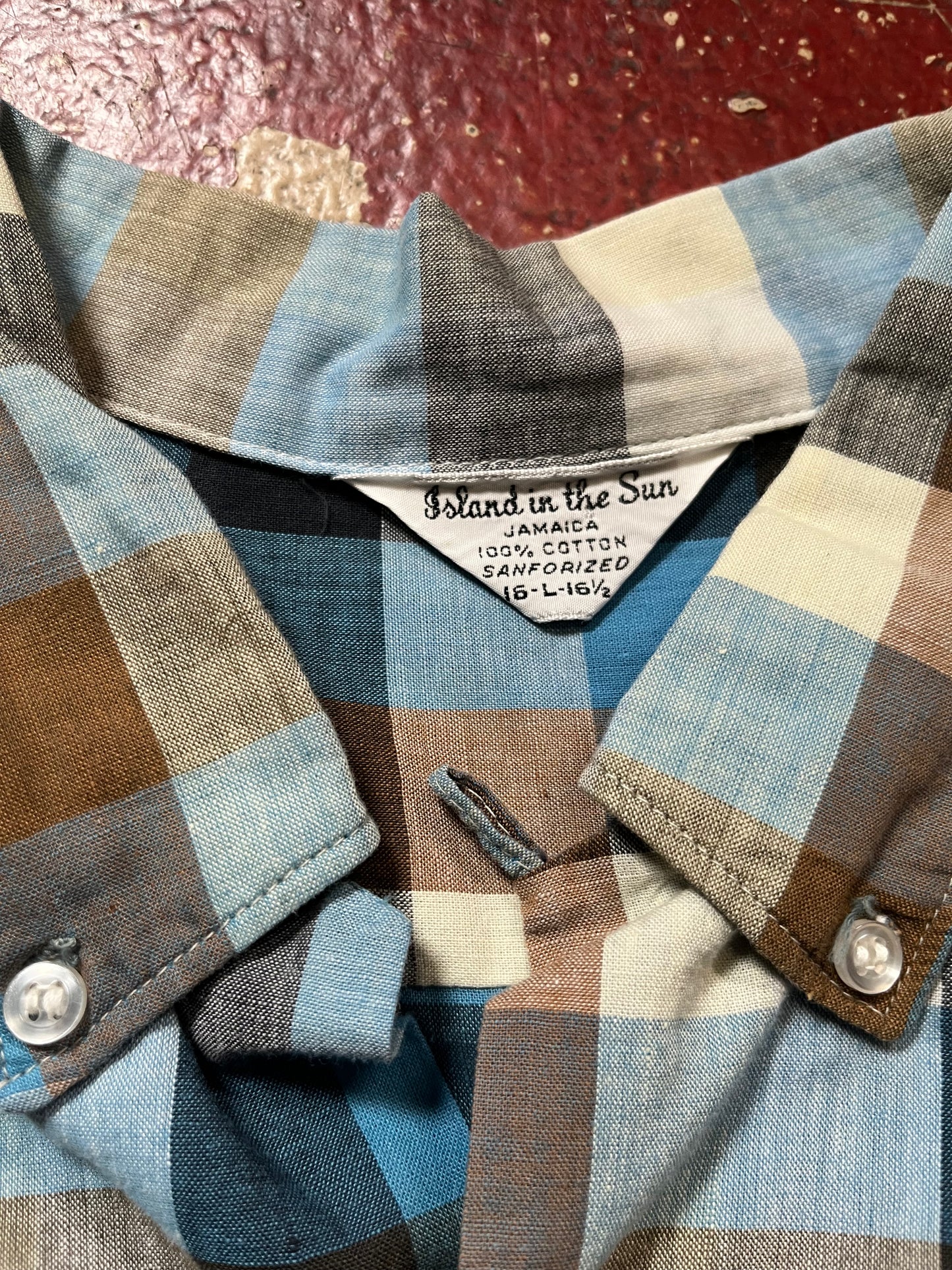 60s Island In The Sun Loop Collar Long Sleeve Shirt
