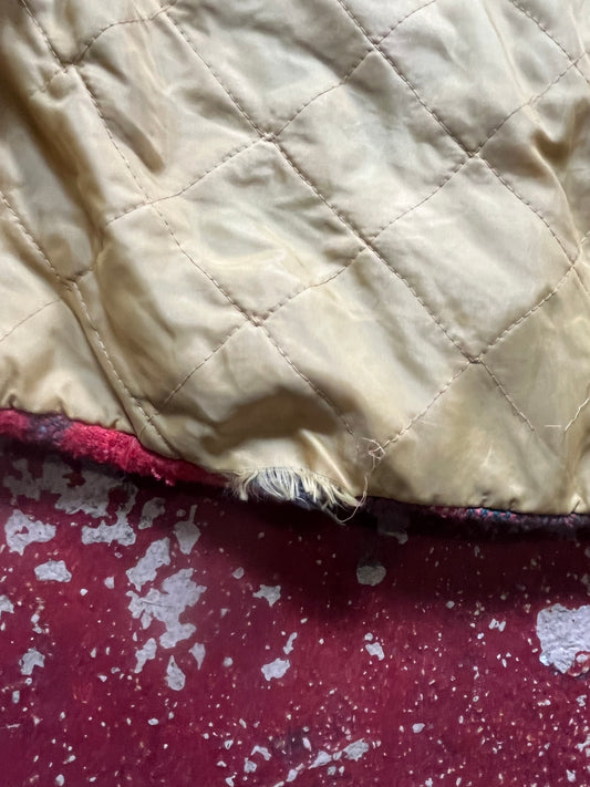 70s Women Sherpa Plaid Jacket