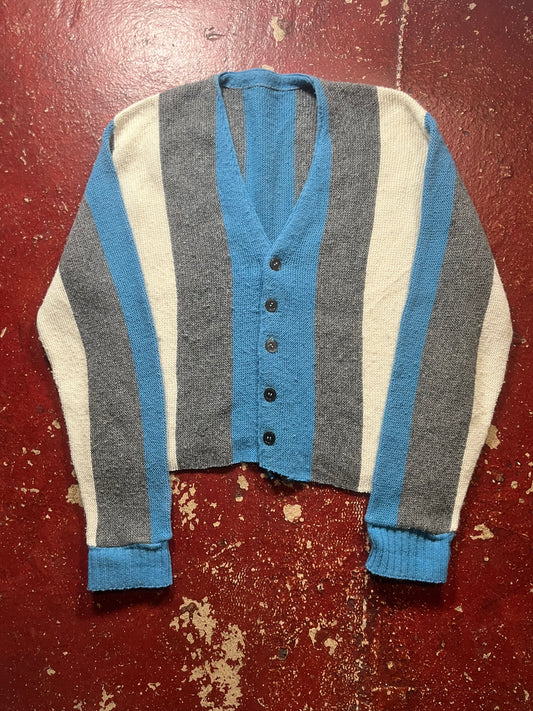 60s Vertical Striped Cardigan