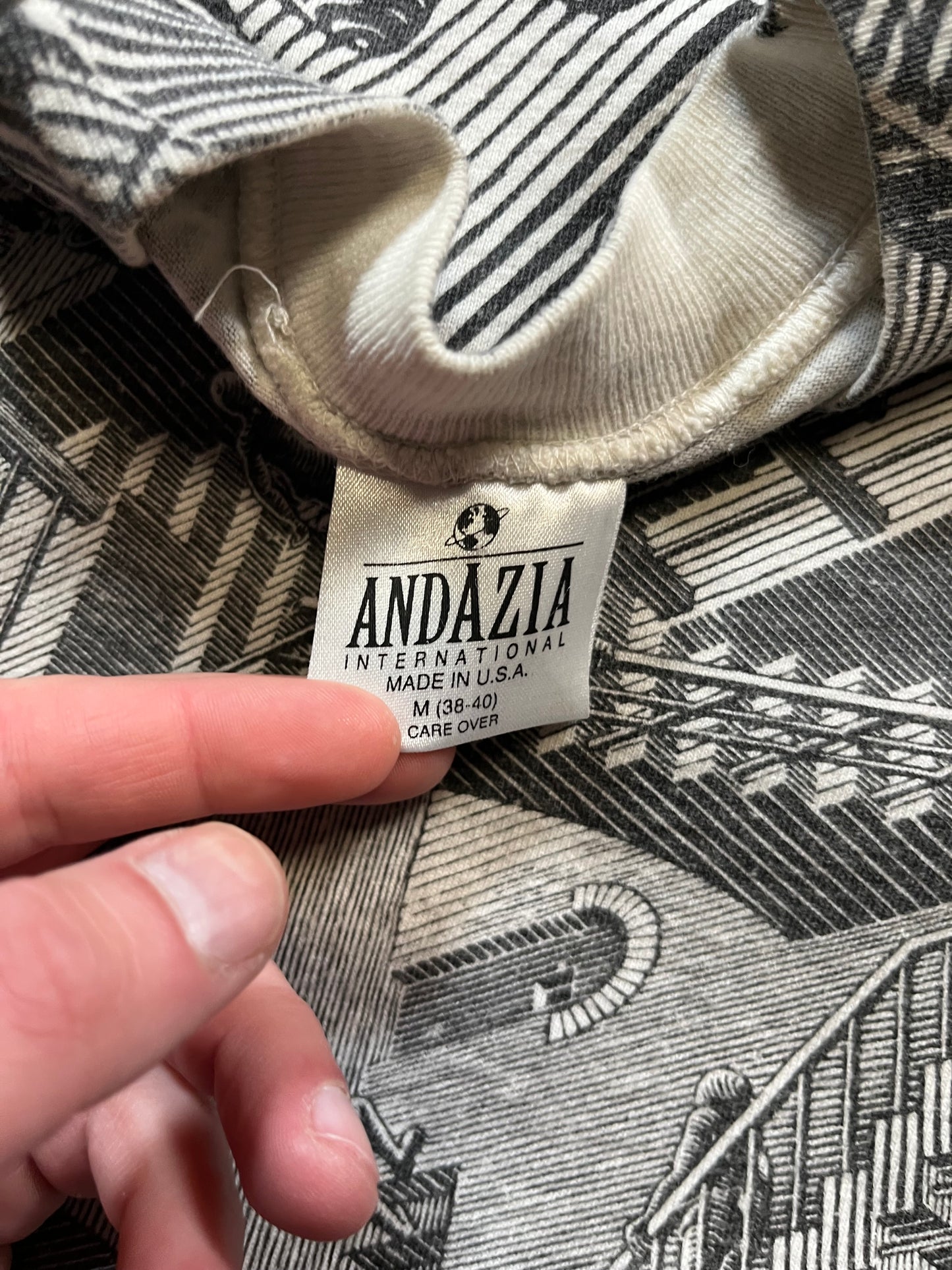 90s MC Escher “Relativity” AOP Tee