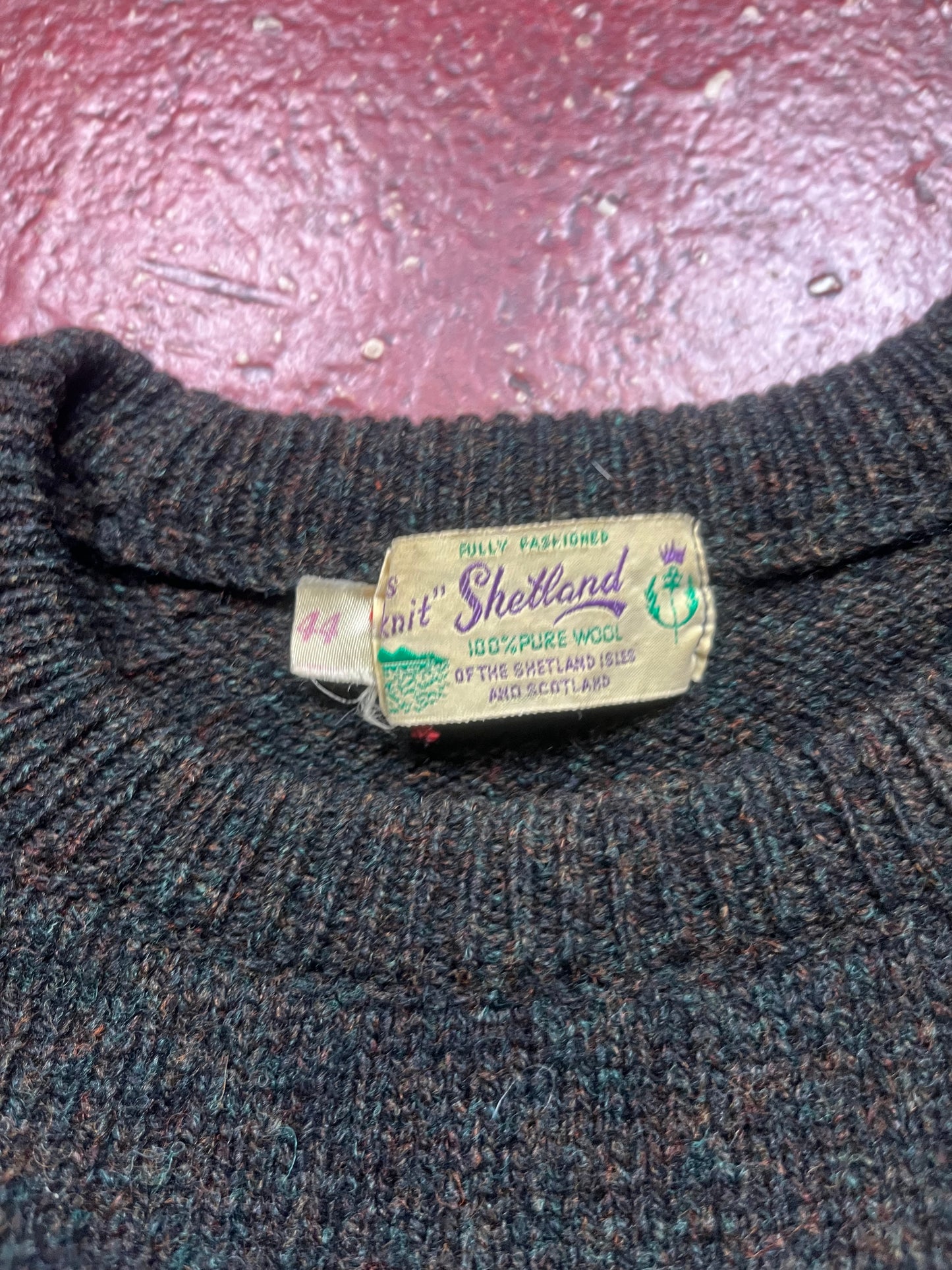 50s Shetland Wool Sweater