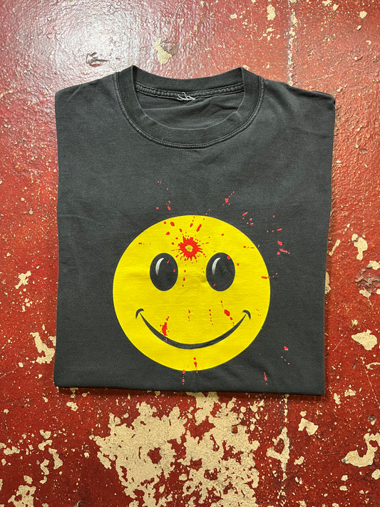 90s Headshot Smiley Face Tee