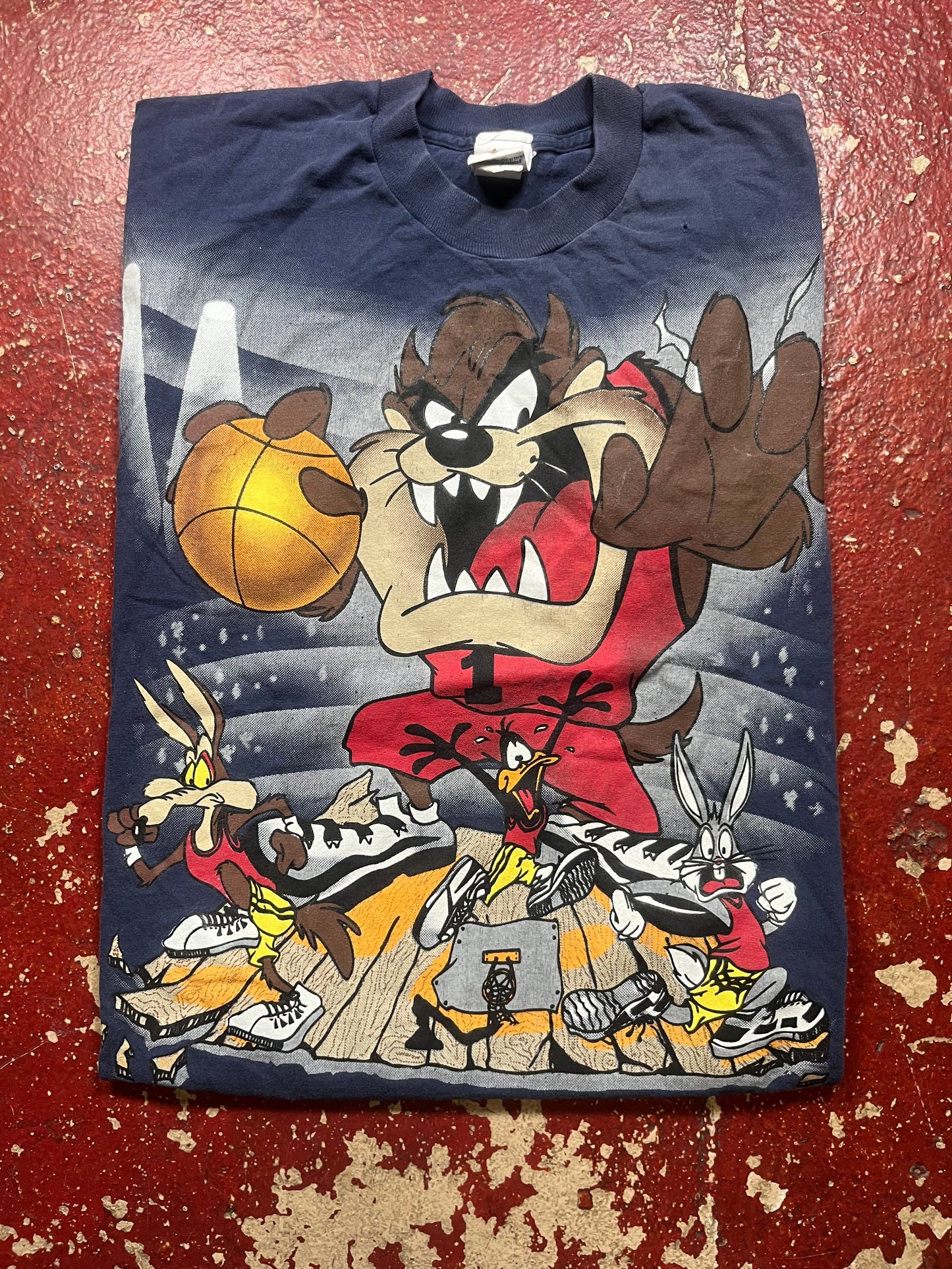 1997 Looney Tunes Basketball AOP Tee