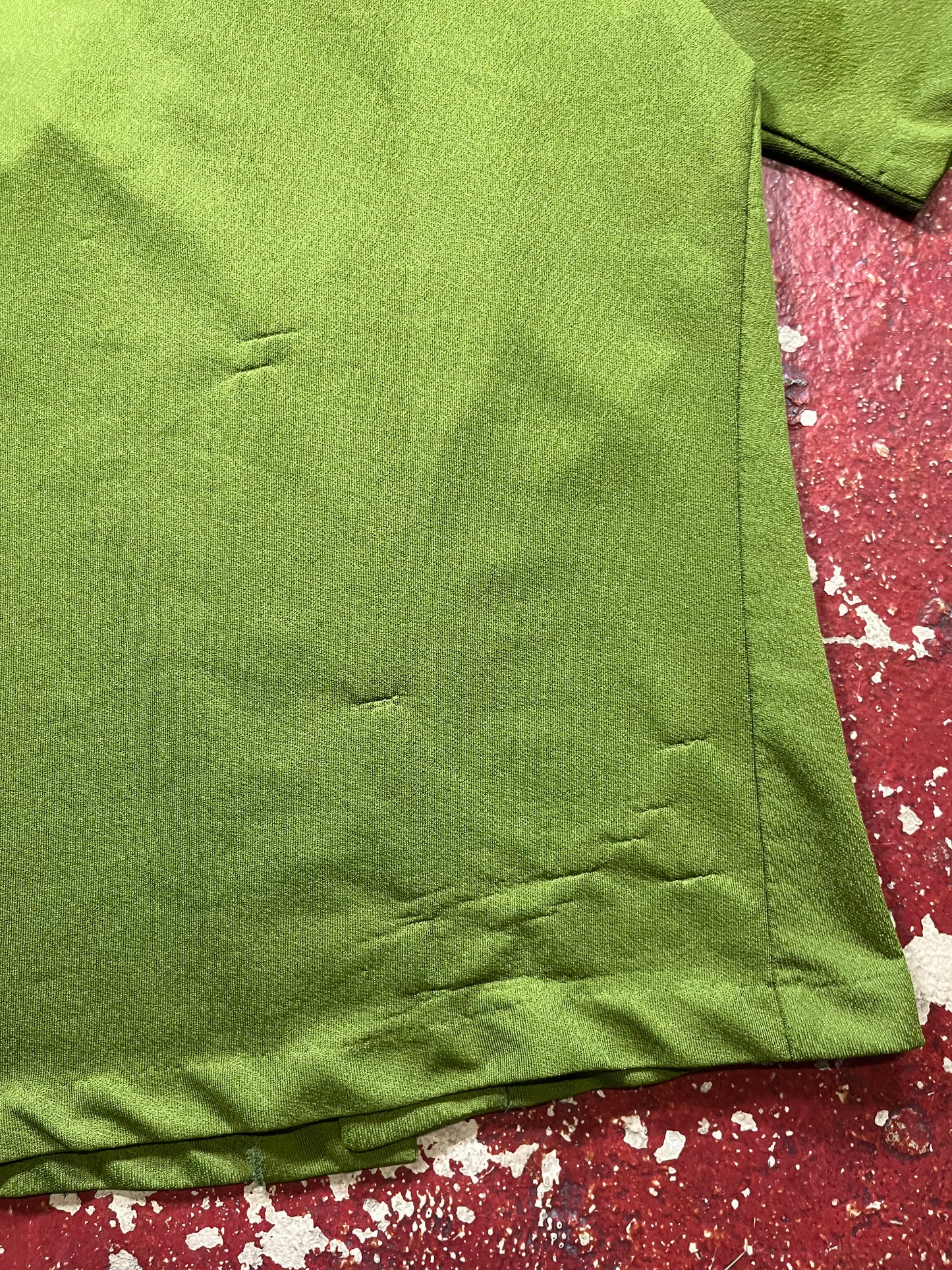 70s Mr California Green Acrylic Polo