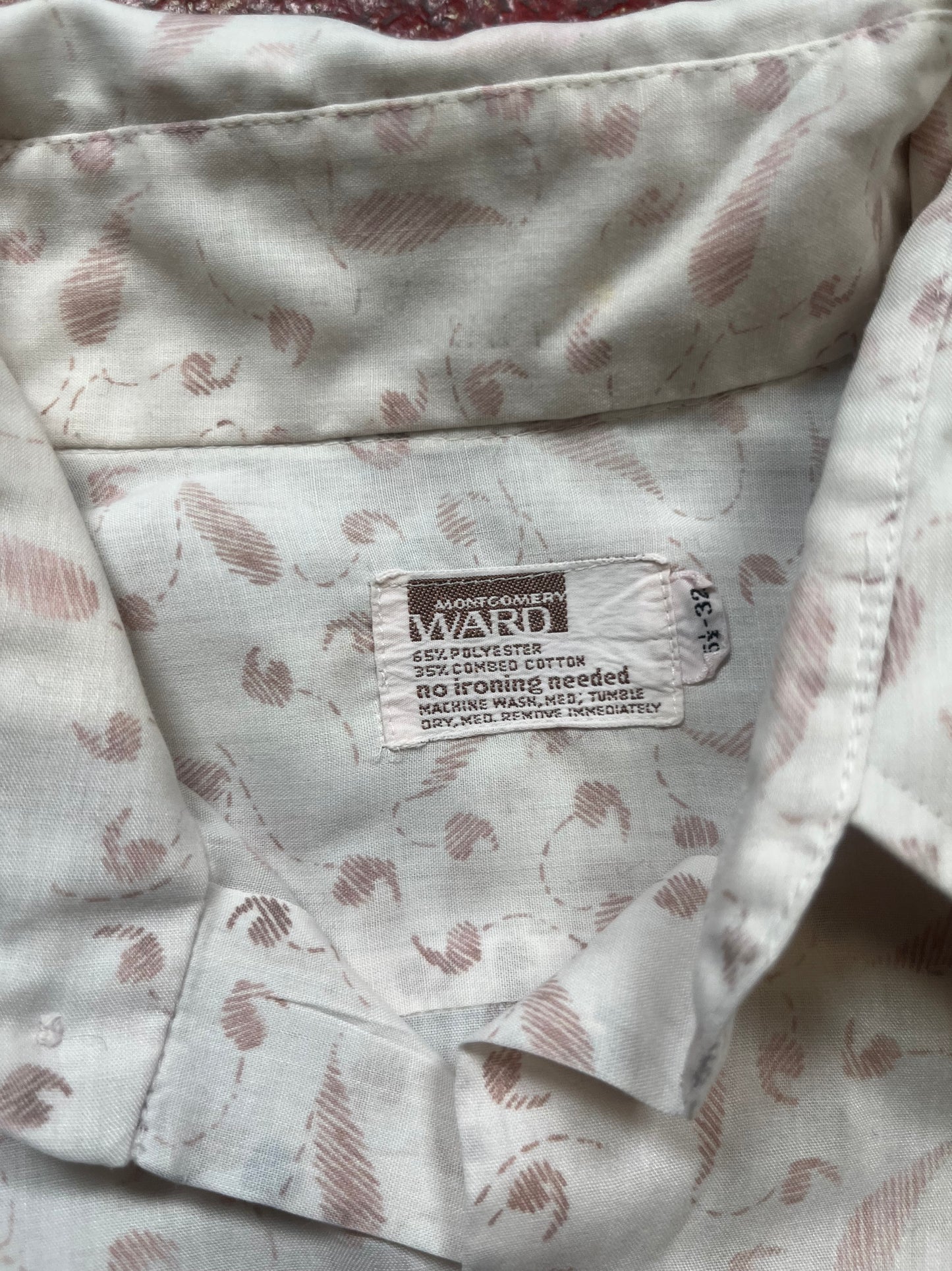 70s Montgomery Ward Long Sleeve Button Up Shirt