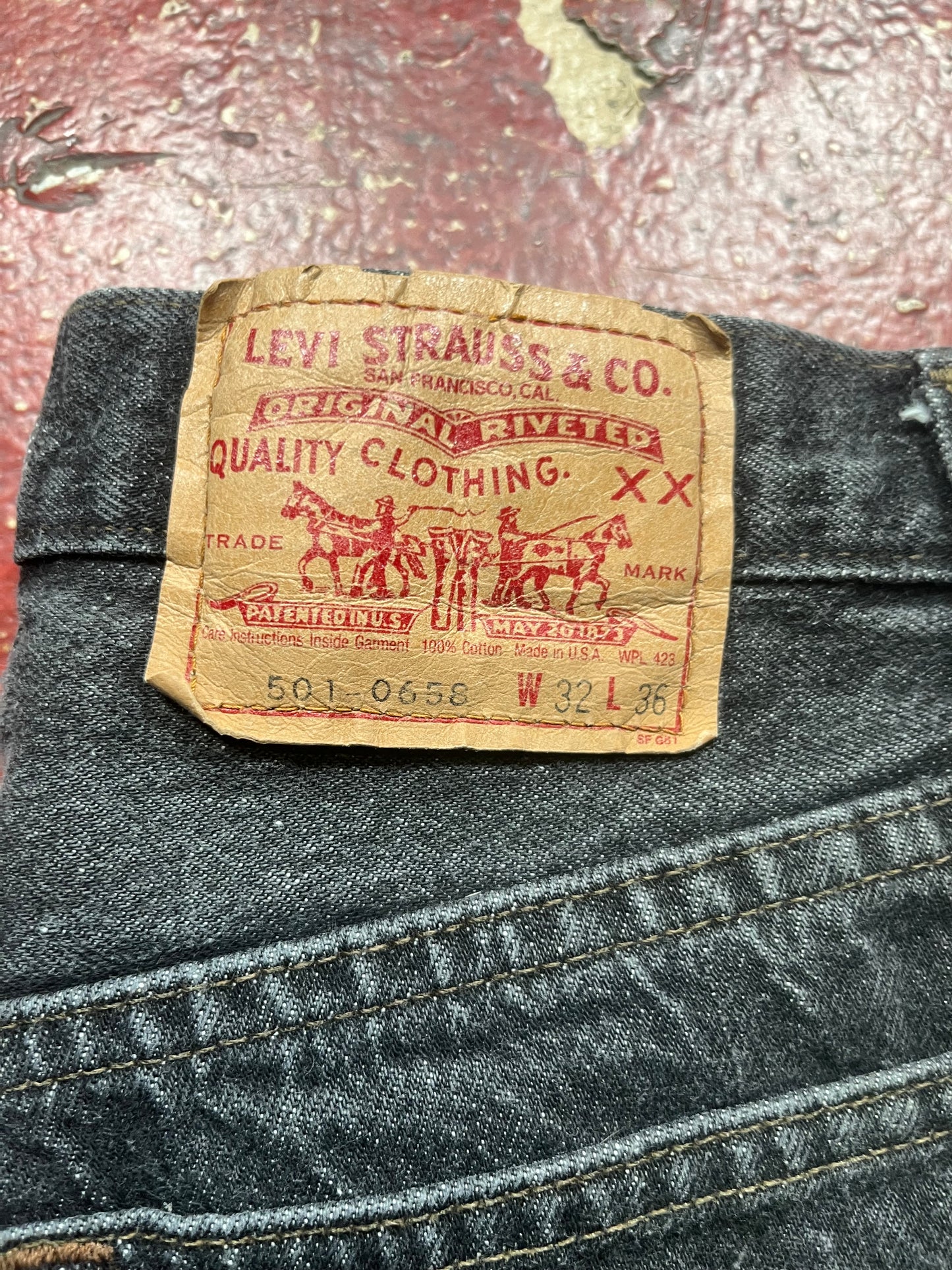 80s Levi’s 501s Black Jeans