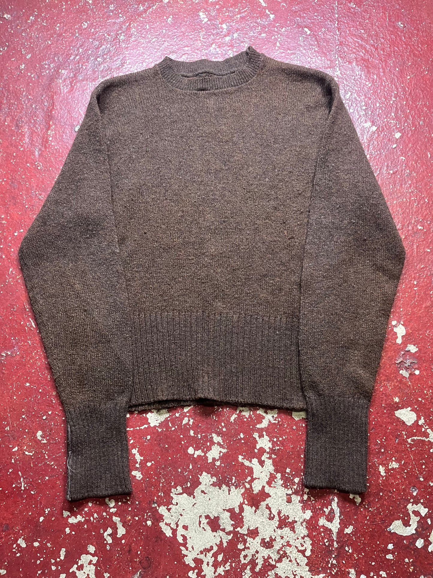 40s/50s Brown Knit Sweater