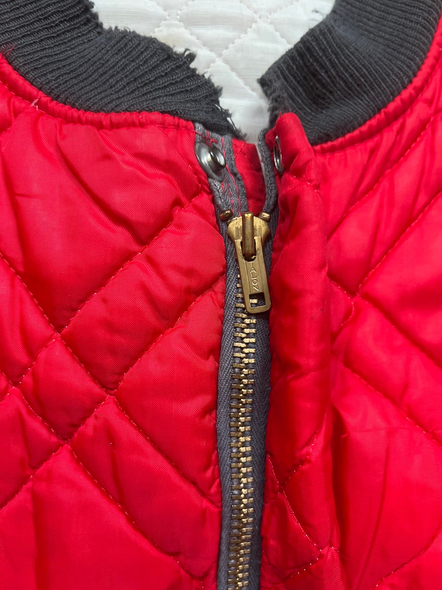 50s Red Quilted Jacket