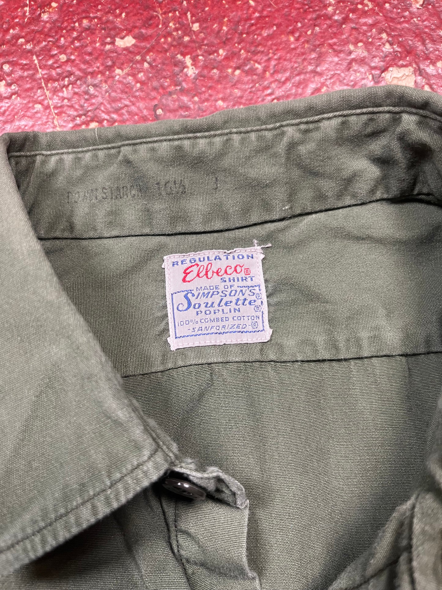 50s Elleco Simpson Soulette Poplin Shirt