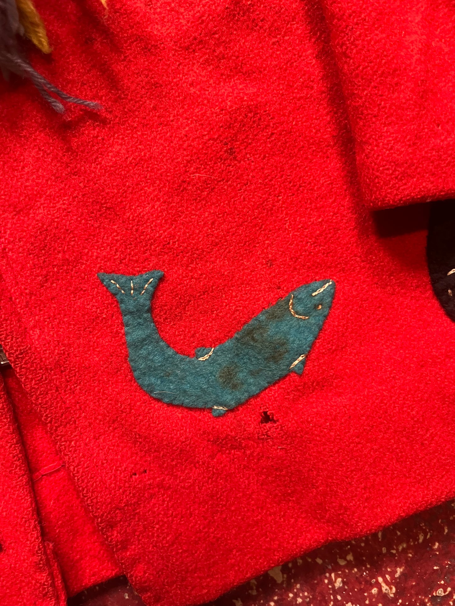 50s Home Made Wool Full Zip Jacket