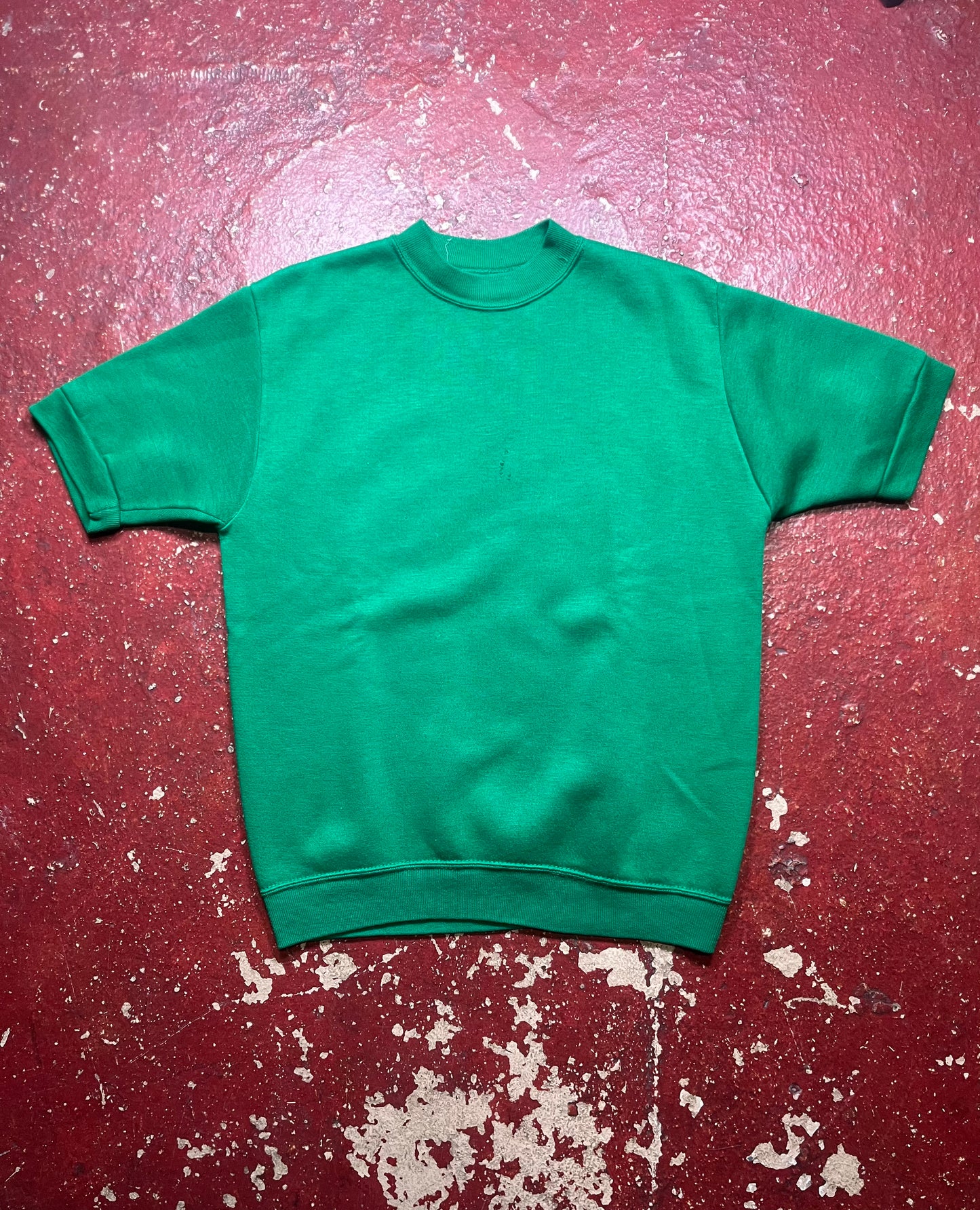 70s Creslan Green Short Sleeve Crewneck