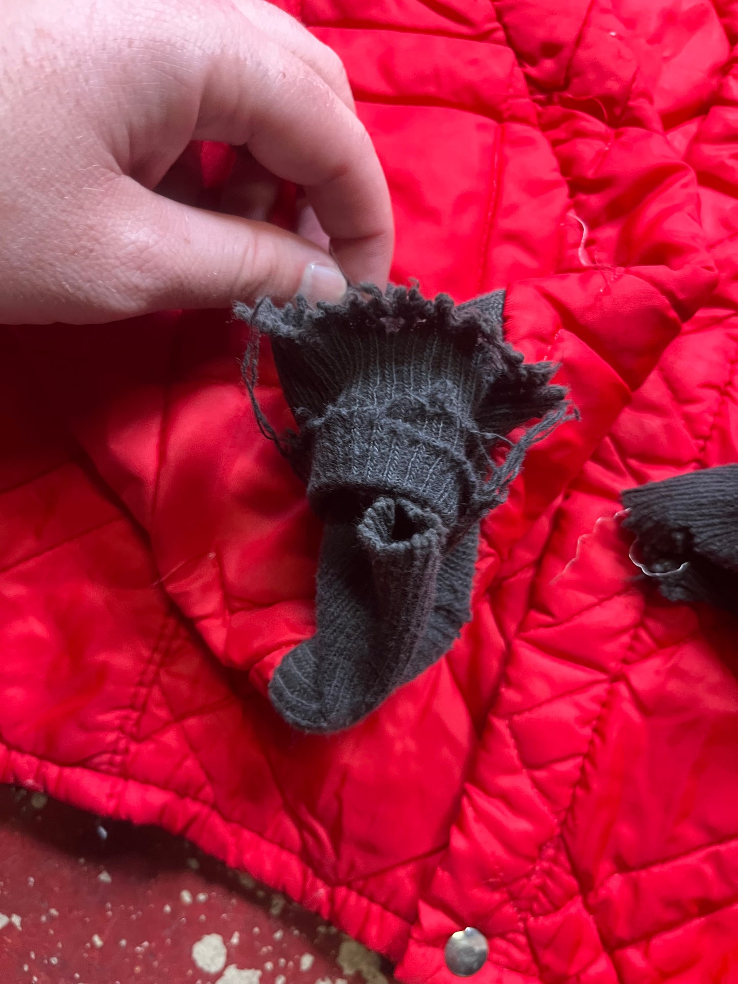 50s Red Quilted Jacket