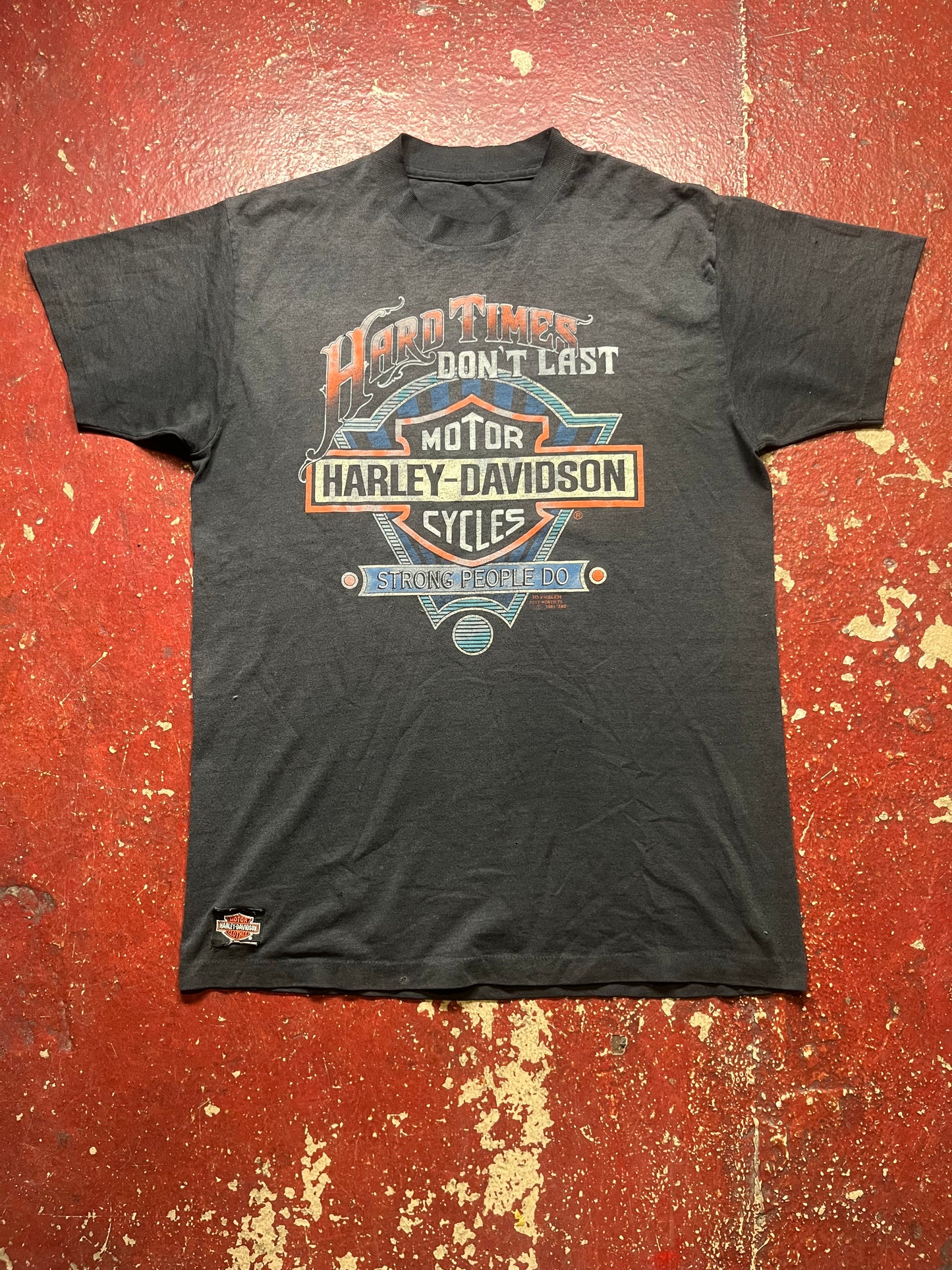 1991 3D Emblem Harley Davidson Tee