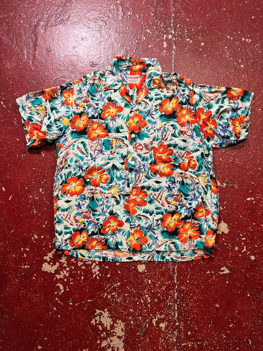 60s Aloha Shirts Rayon Hawaiian Shirt