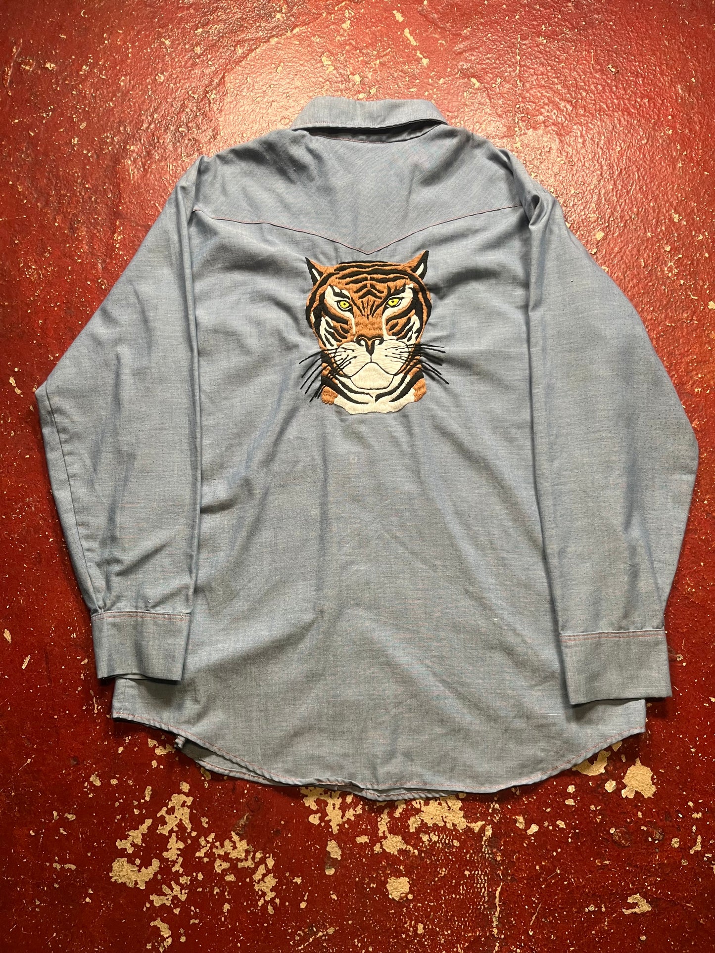 60s/70s Big Mac Native American Chambray Shirt