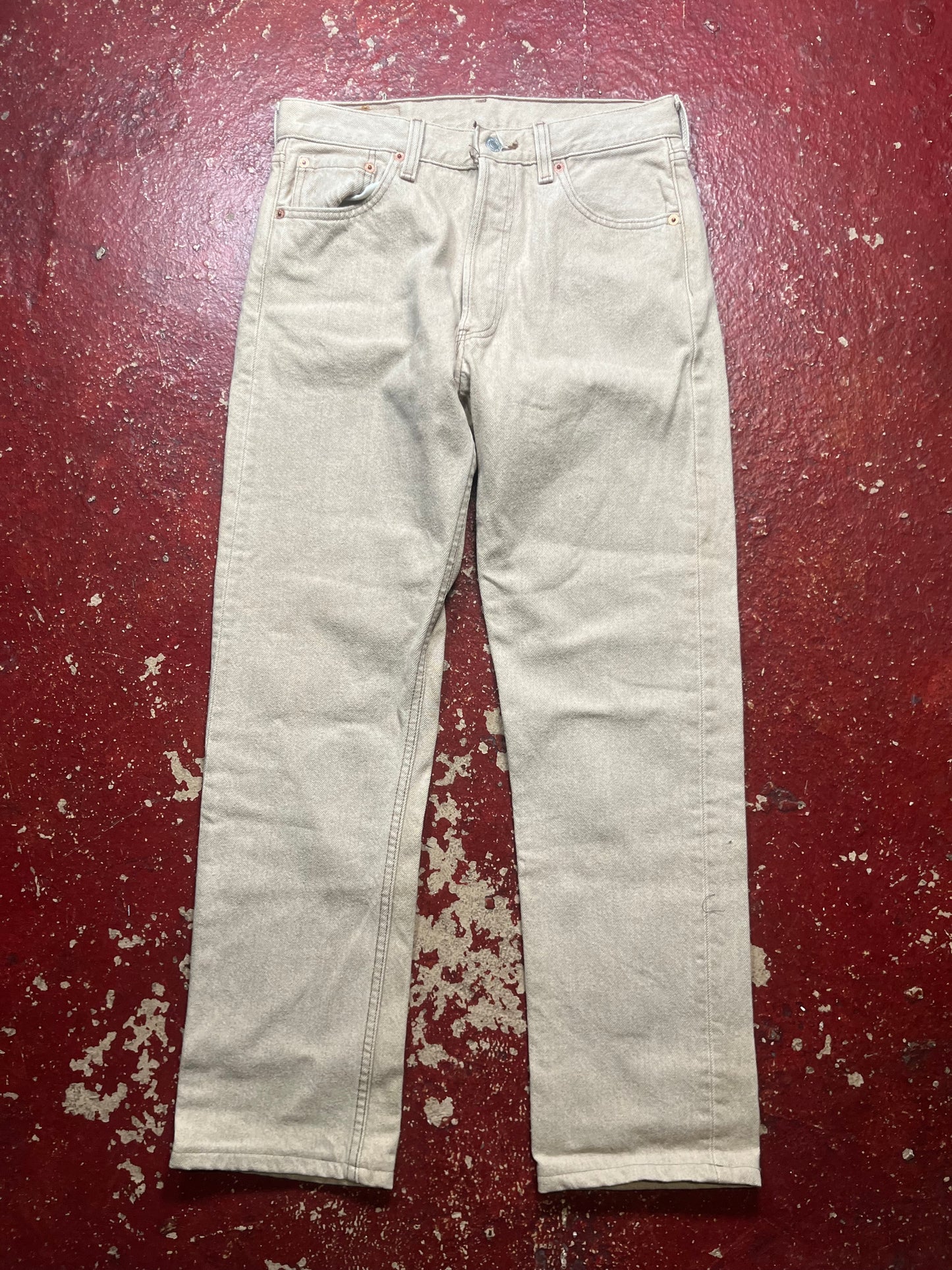90s Levis 501s Khaki Jeans
