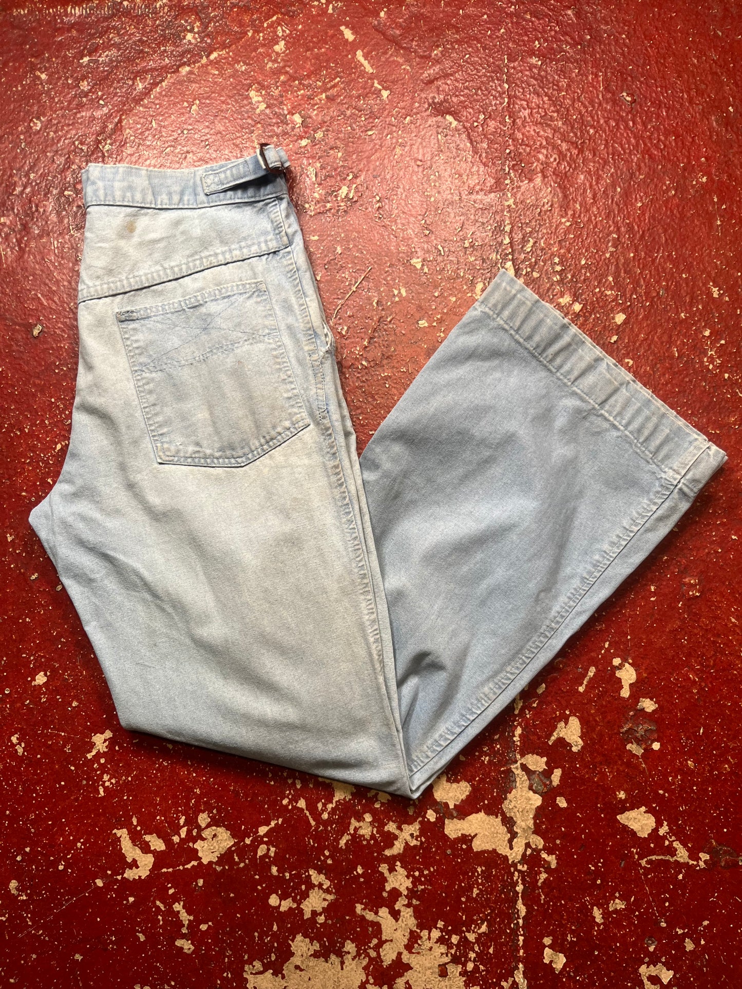 70s Side Buckle Jeans