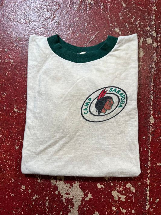 60s Camp Saratoga Ringer Tee