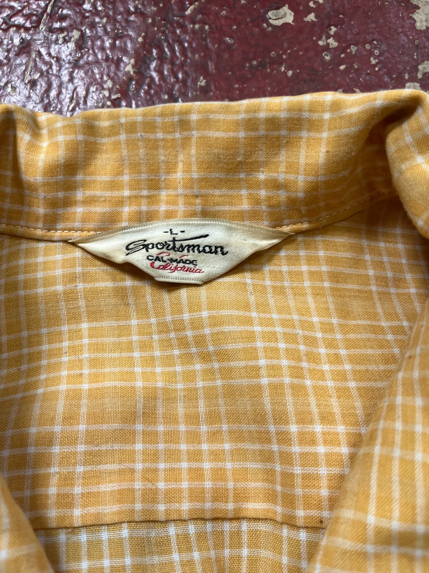 50s Sportsman Yellow Short Sleeve Shirt