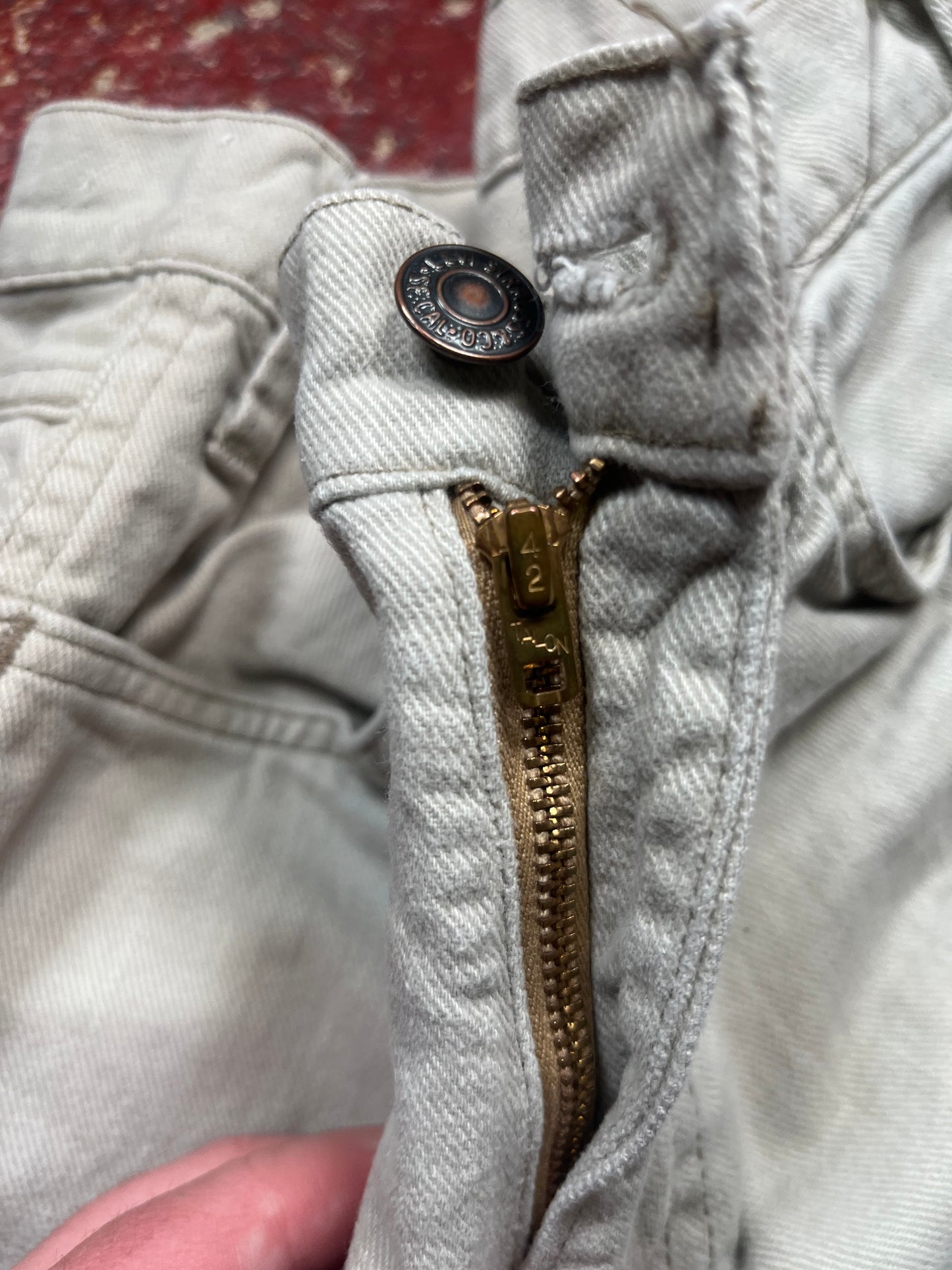 70s Levis Grey Bell Bottom Jeans