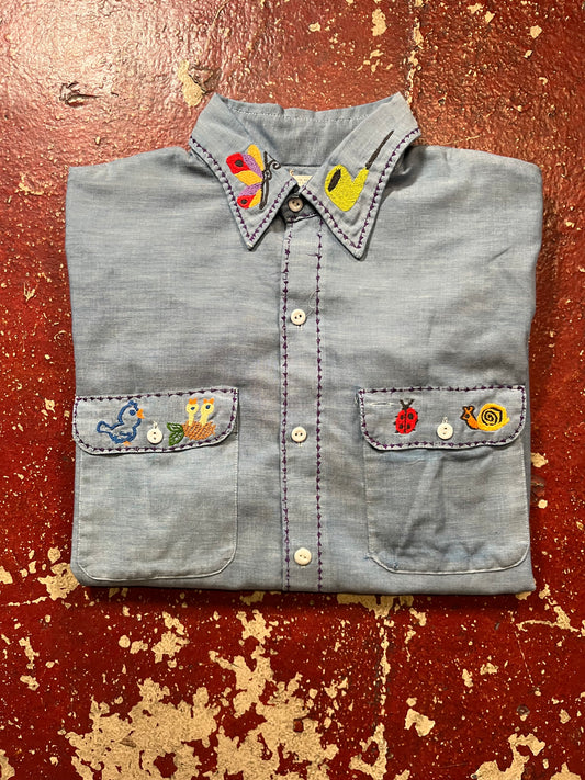 70s Big Mac Chambray Pheasant Long Sleeve Shirt