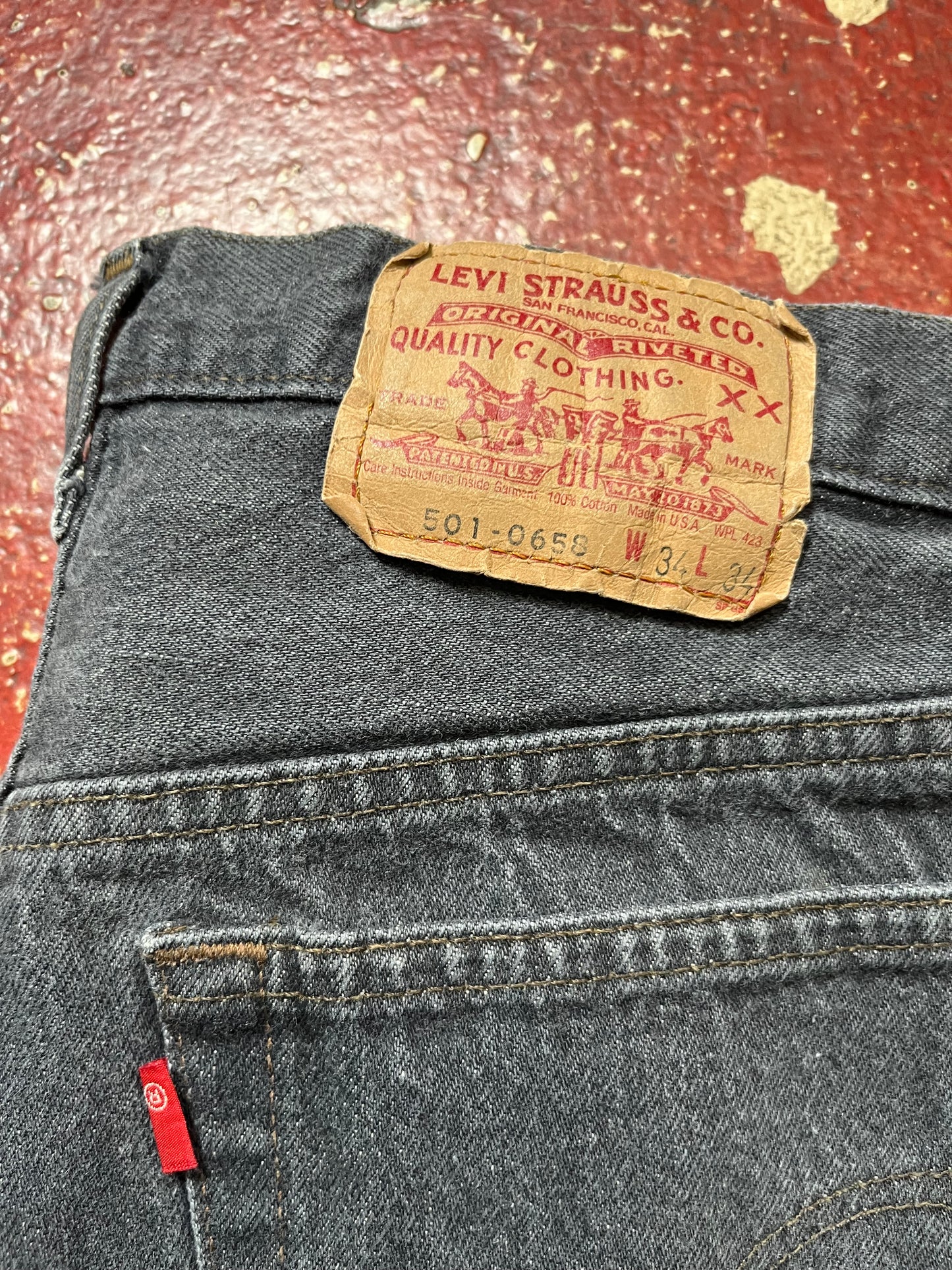 80s Levi’s 501s Black Jeans